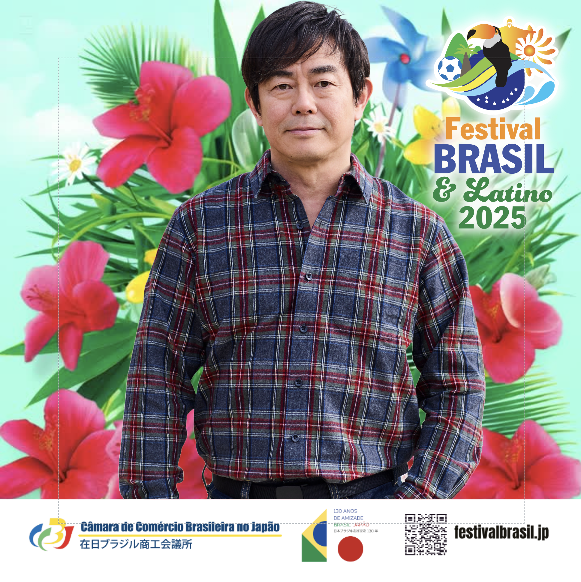 Cantor Kazufumi Miyazawa vai fechar o show do sábado no Festival Brasil & Latino